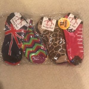 12 pair socks with fun patterns